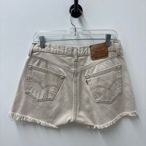 Vintage 1997 Levi's 501 Women's Tan Jean Short Cutoffs
